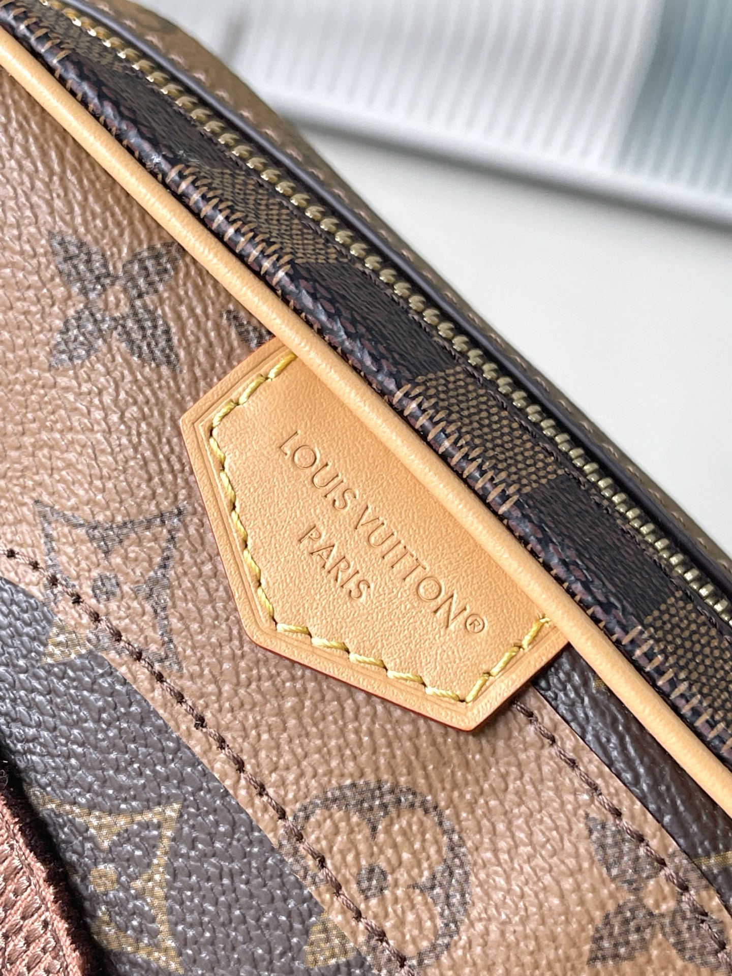 TOP Louis Vuitton LV Damier Monogram Reverse Trocadéro Bag 13 x 6.5 x 20 cm - Brown