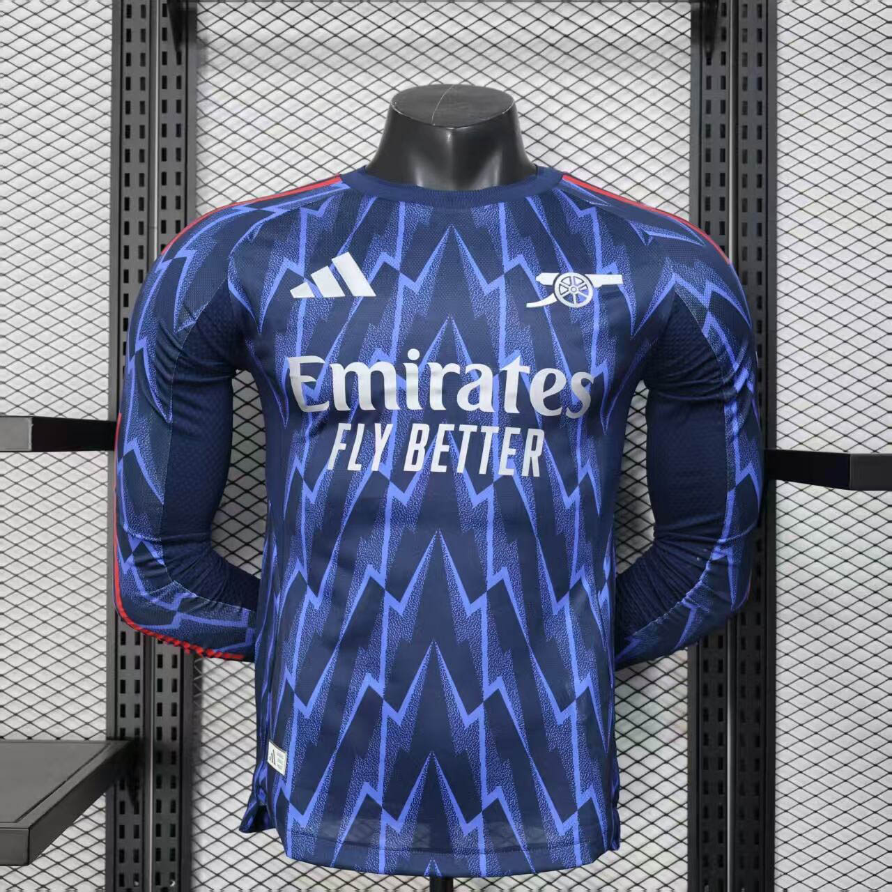 2025/2026 Player Version Long Sleeve Arsenal Away Football Shirt 1:1 Thai Quality