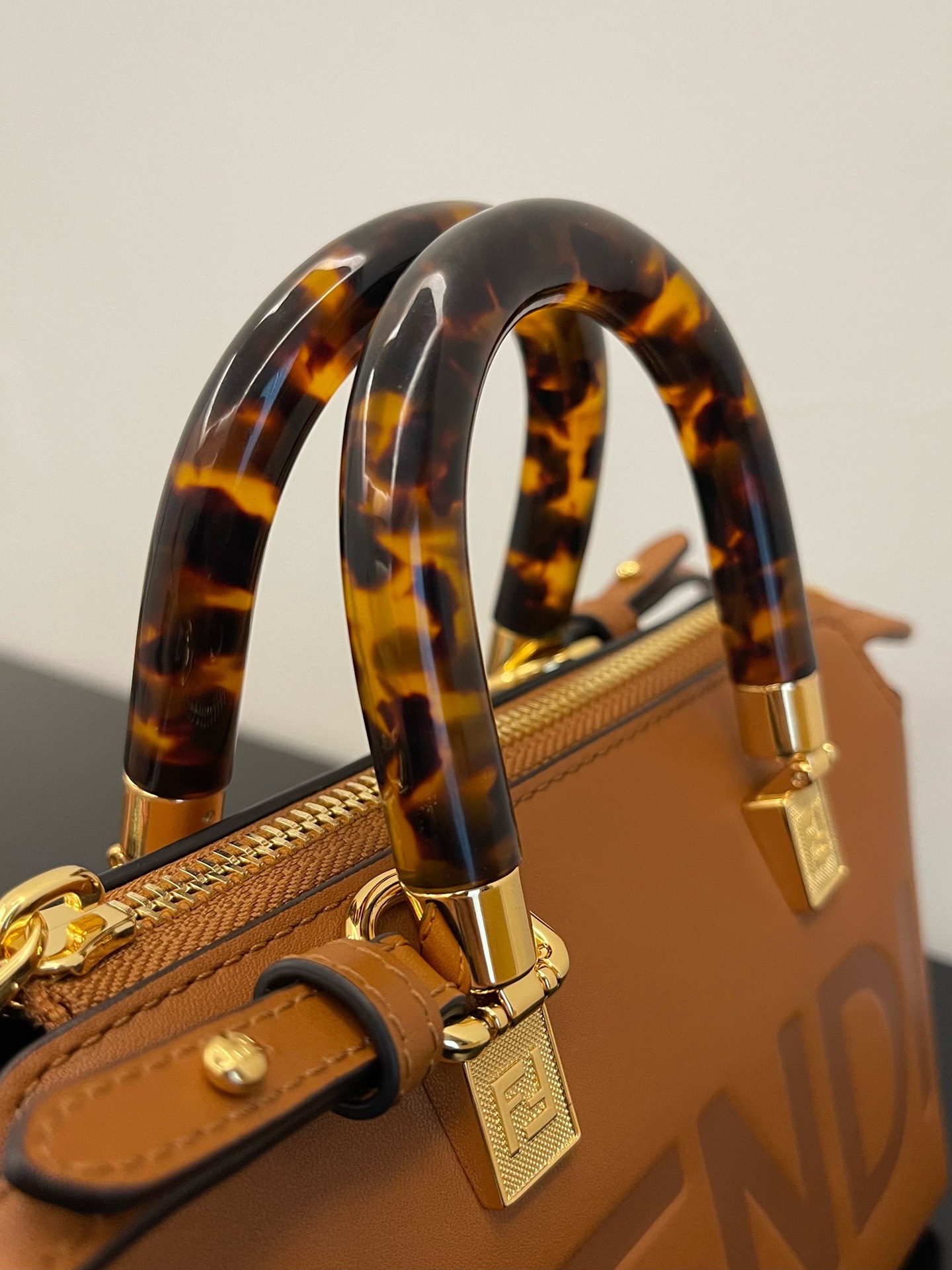 TOP FENDI By The Way Boston Bag Mini 17x18x8cm - Brown