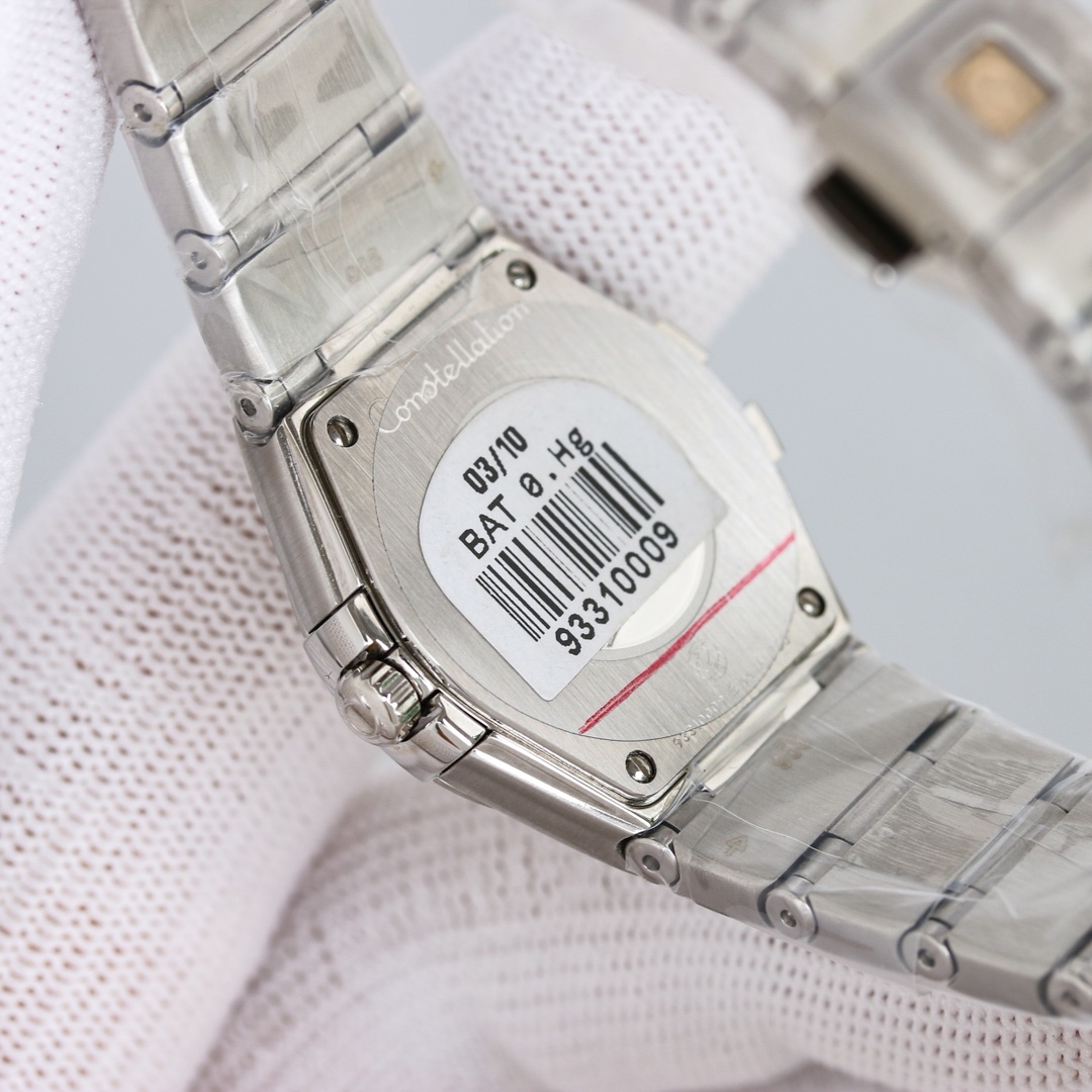 OMEGA Constellation Women Watch, Stainless Steel Bracelet, Mother Of Pearl Dial With Diamond Markers