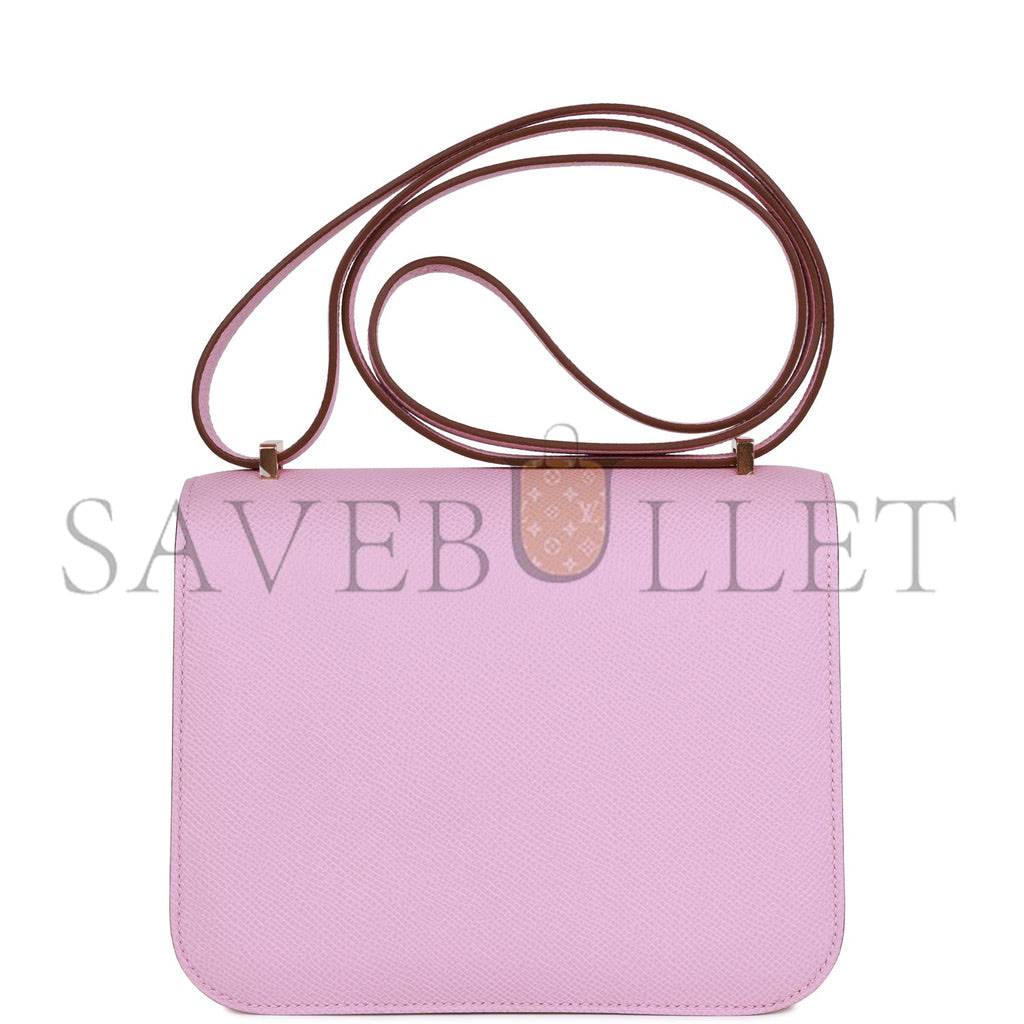 Hermes Constance 18 Mauve Sylvestre Epsom Rose Gold Hardware