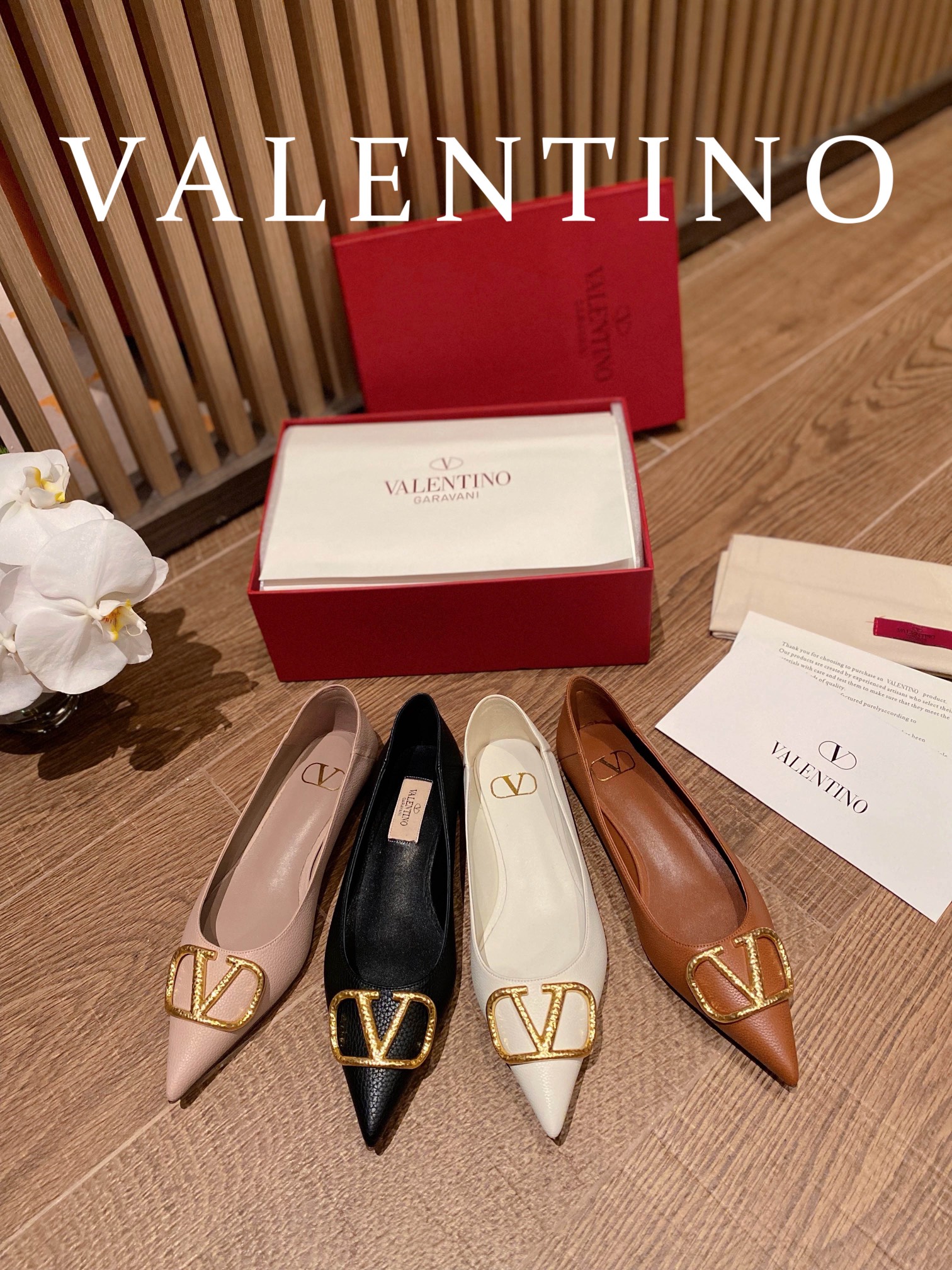 TOP VALENTINO Flats - 4 Color