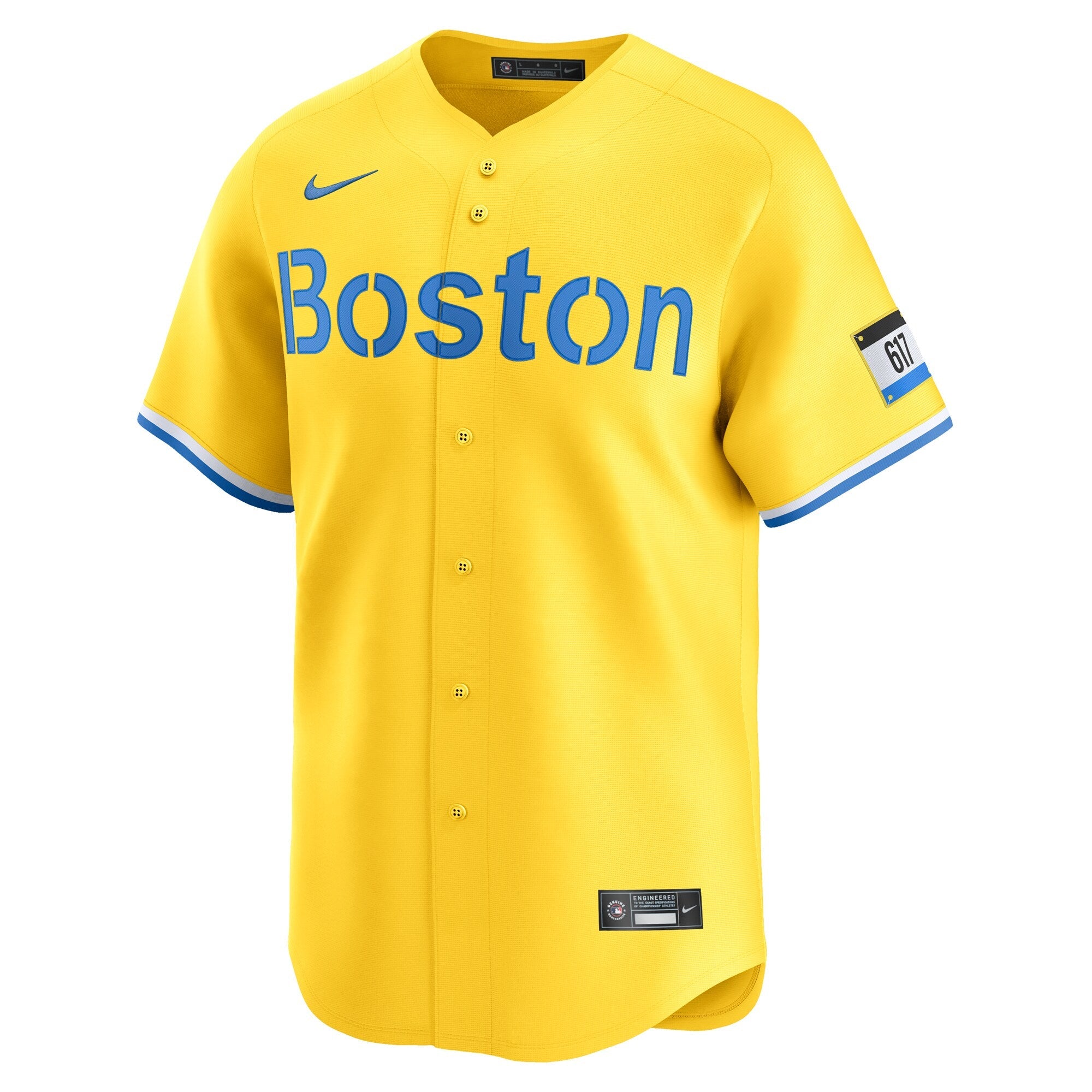 David Ortiz Boston Red Sox  City Connect Retired Player Jersey - Gold