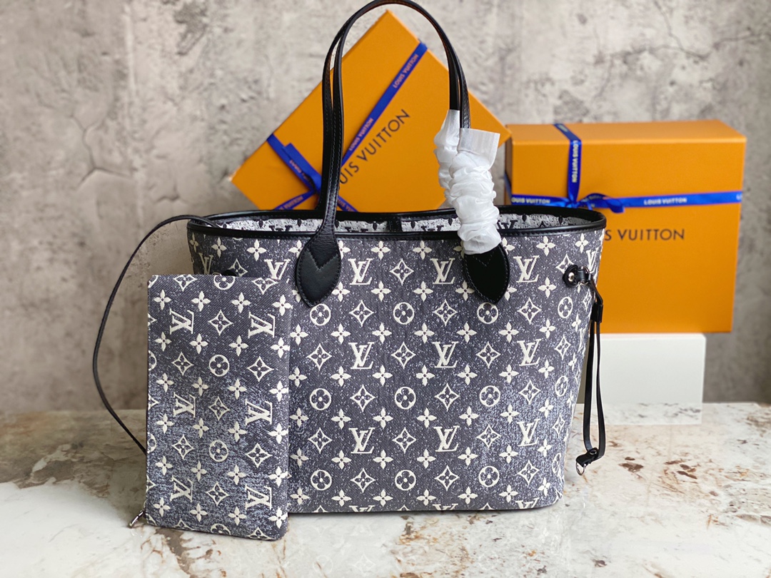 TOP Louis Vuitton LV Neverful Bag 31x28x14cm - Black