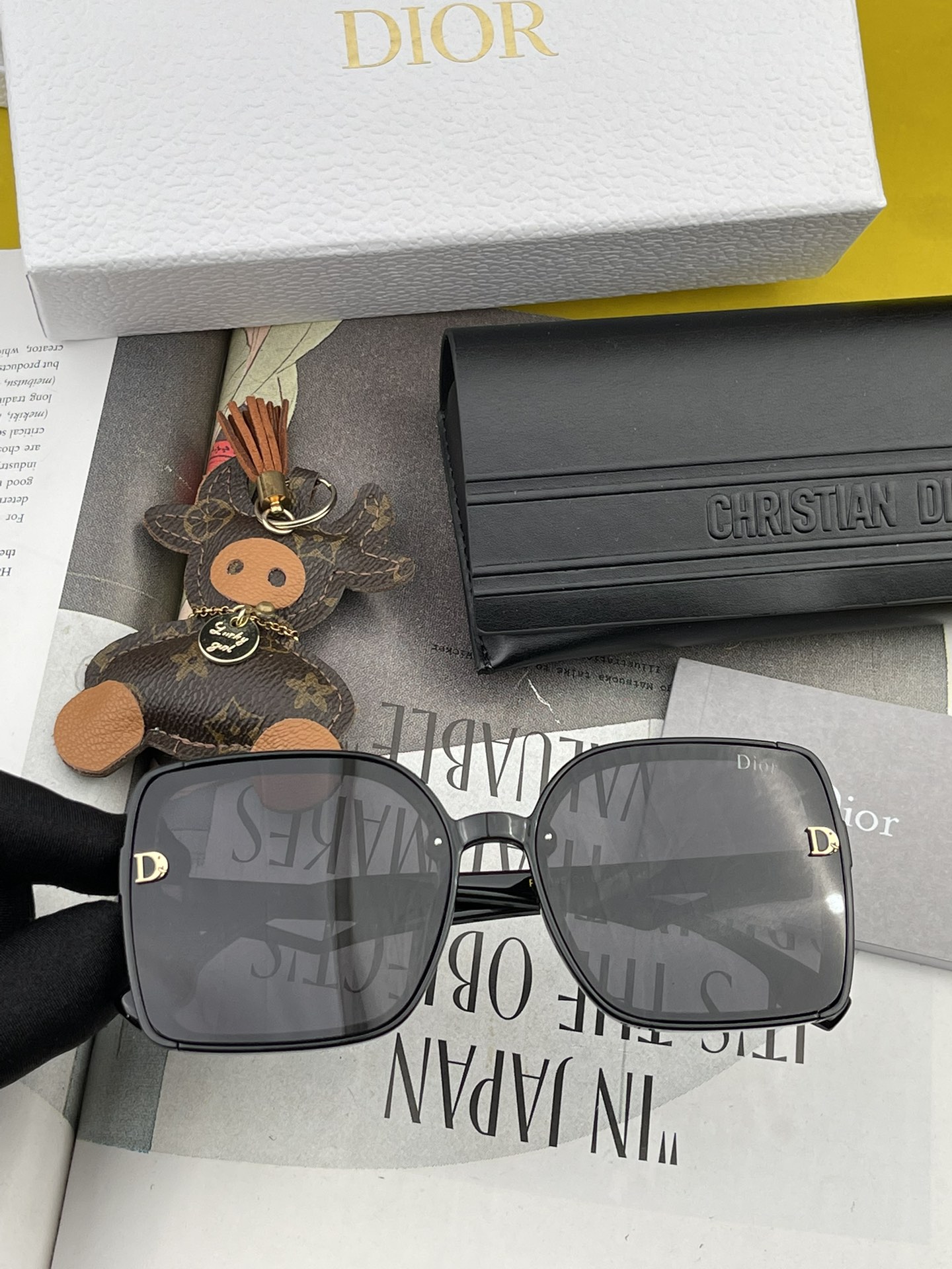 TOP Christian Dior Stylish Square Frame Polarized Sunglasses - 3 Color