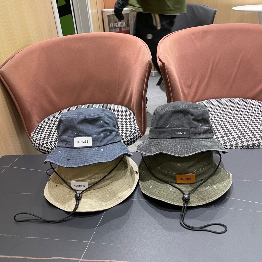 TOP HERMES Bucket Hat - 4 Colors