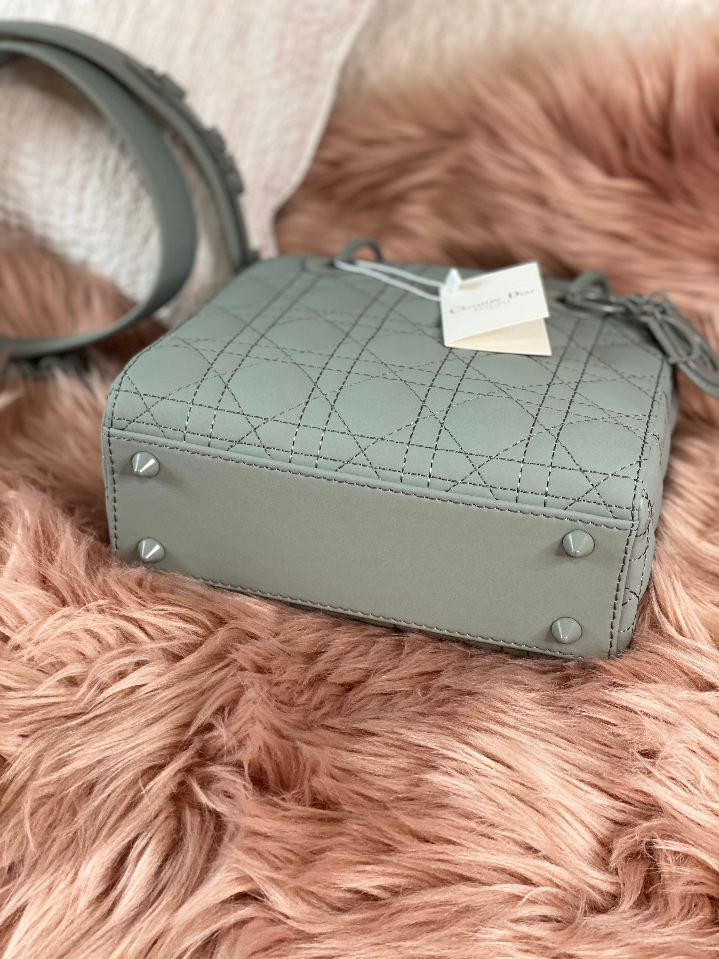 TOP Christian Dior Lady Christian Dior Bag ABC All Mate Small - Grey