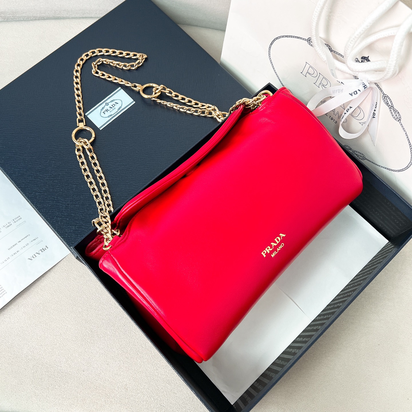 TOP PRADA Tumulte Bag Nappa Leather 24x13x13cm - 3 Color