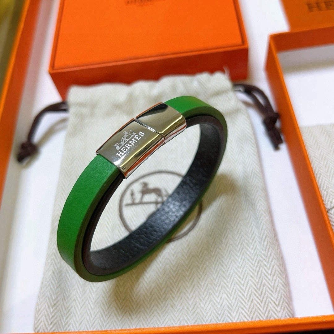 TOP HERMES Bracelet- Green