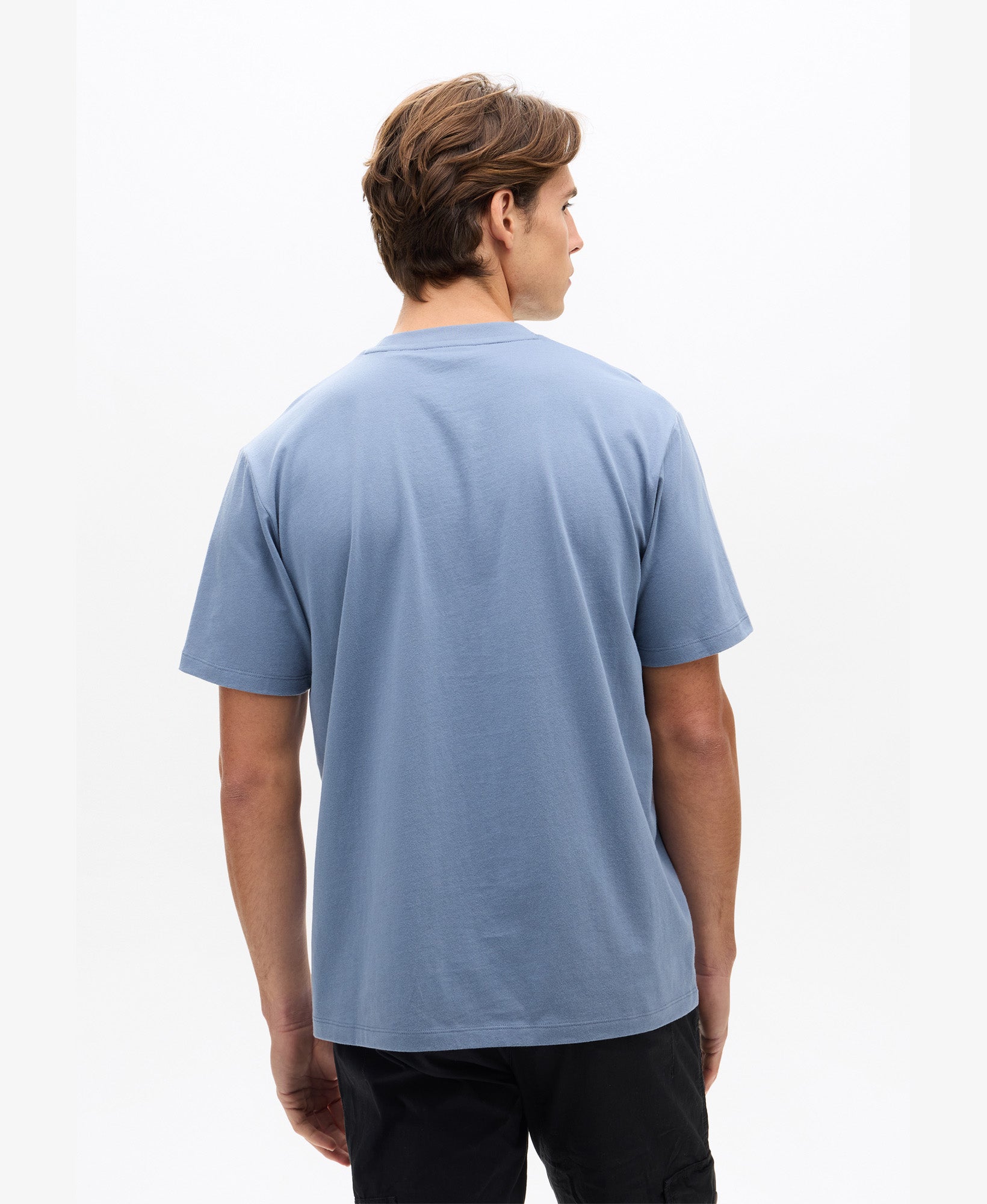 Micro Logo Tee | Flint Stone Blue Grey