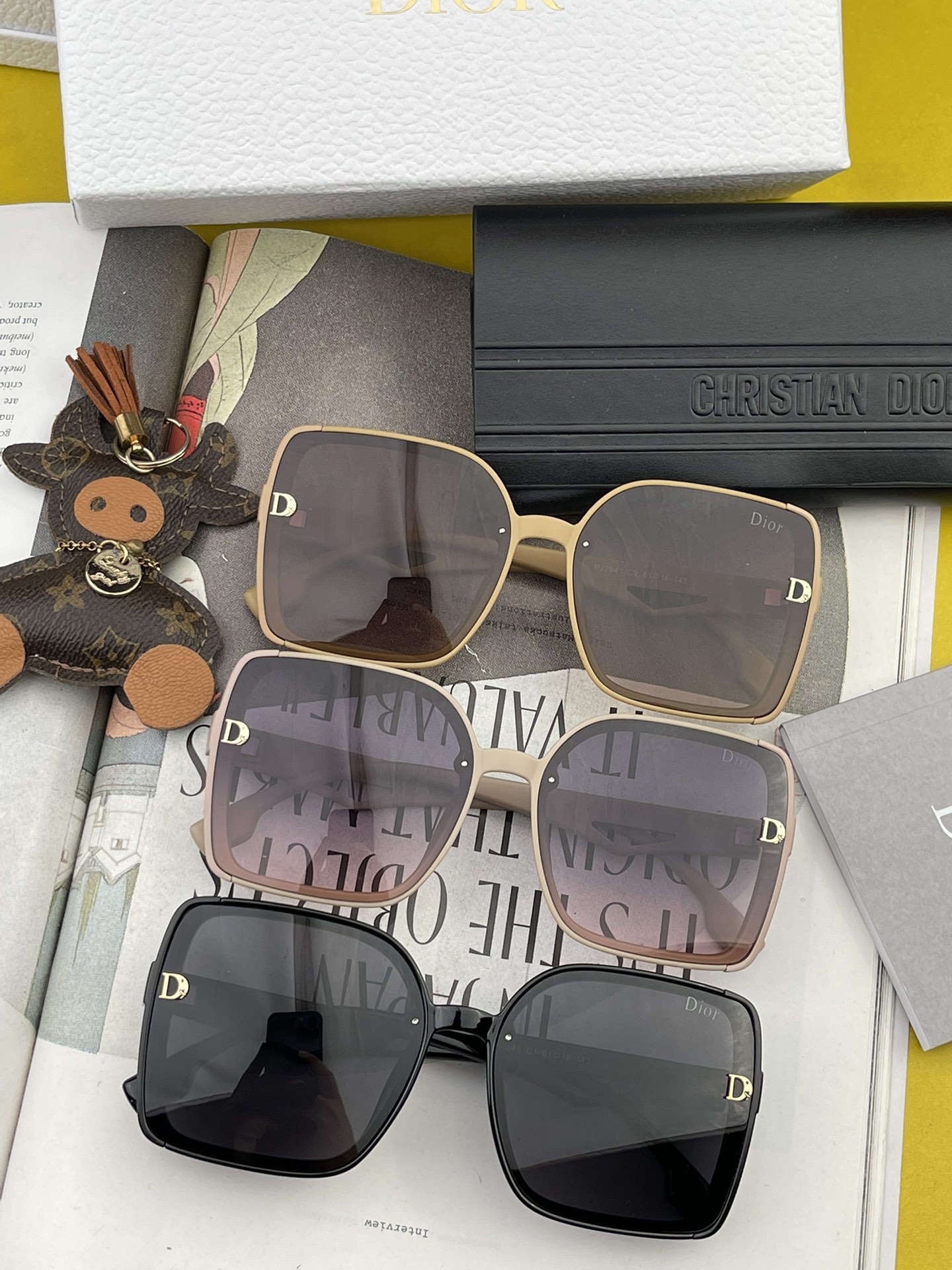 TOP Christian Dior Stylish Square Frame Polarized Sunglasses - 3 Color