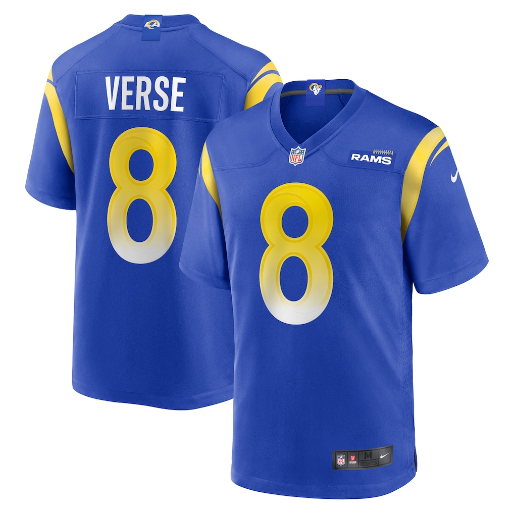 Men's Los Angeles Rams Jared Verse Nike Royal Player Game Jersey - Blue