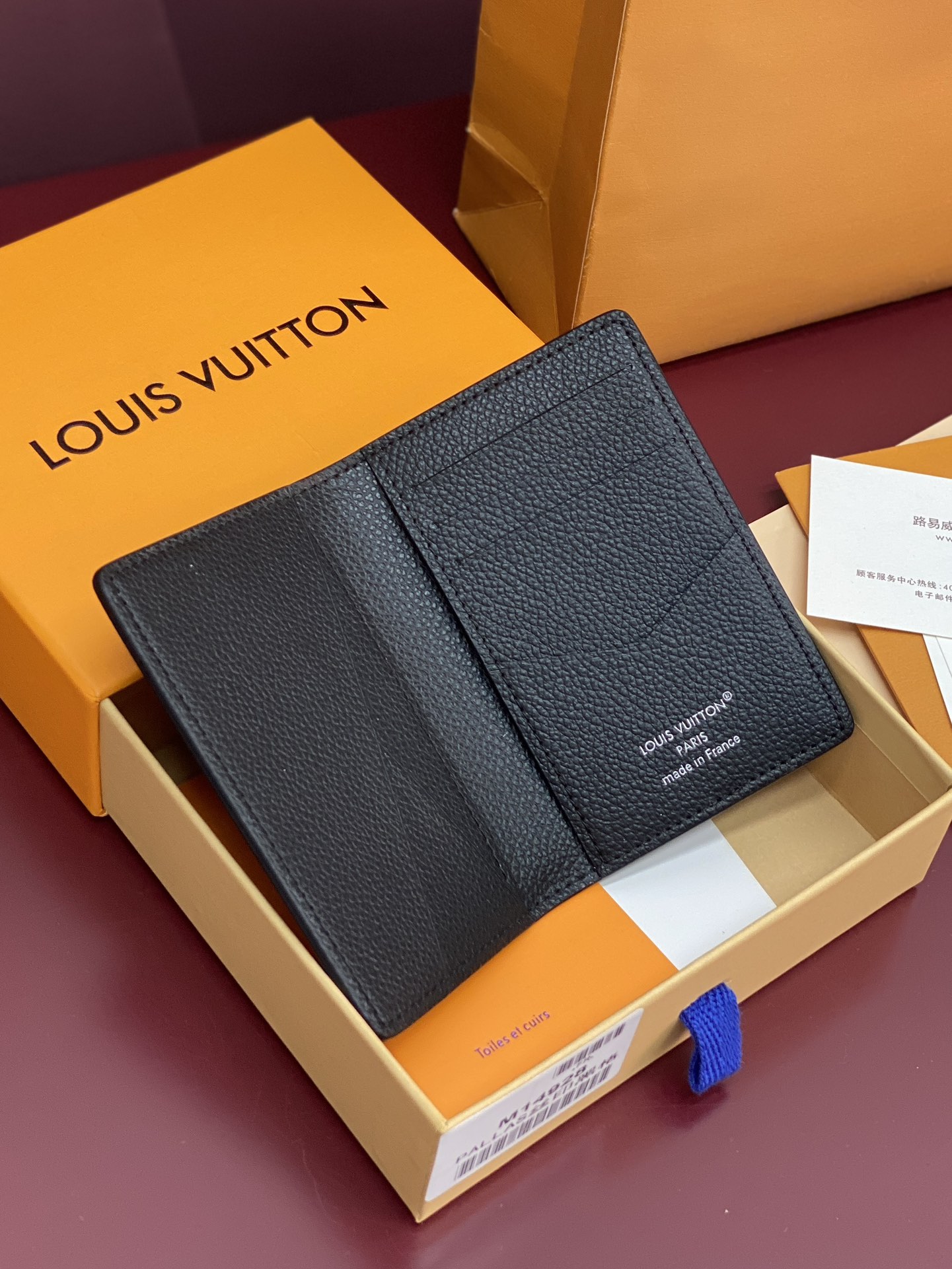 TOP Louis Vuitton LV Damier Graphite Printed Card Holder Damoflage Canvas 8x11x1cm - Black