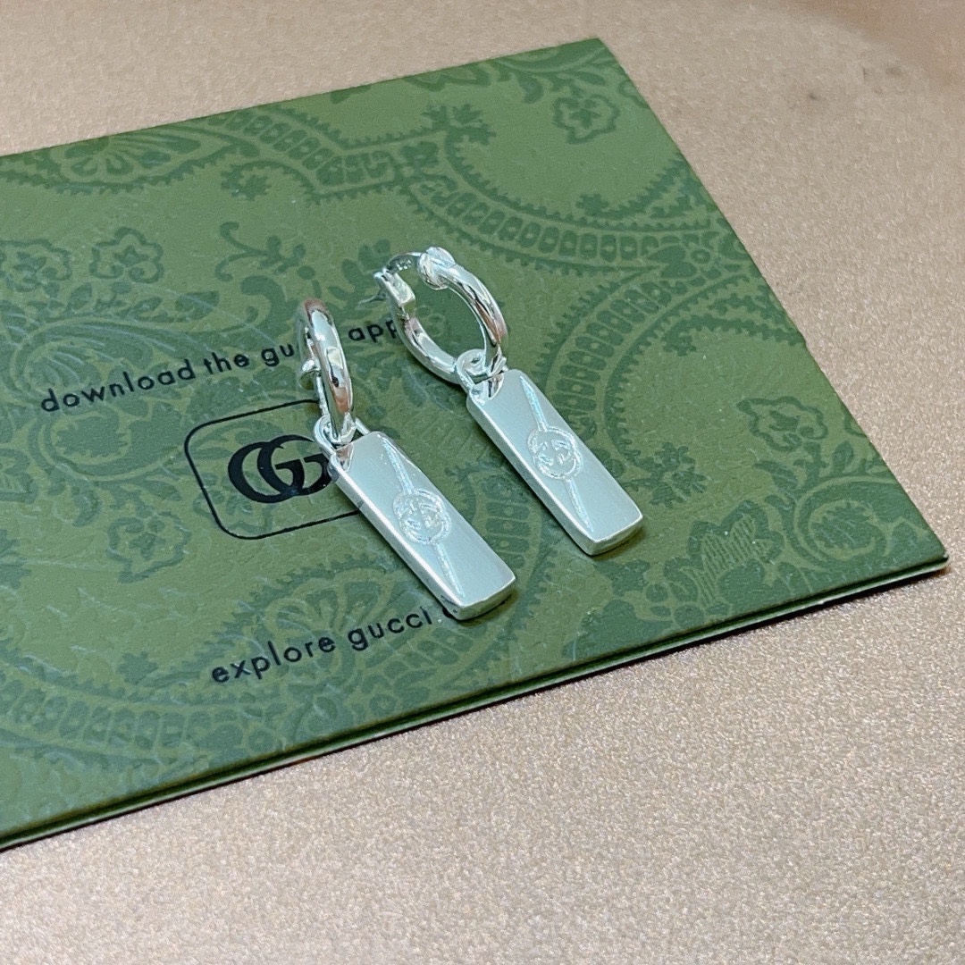 TOP GUCCI  Earrings-Sliver
