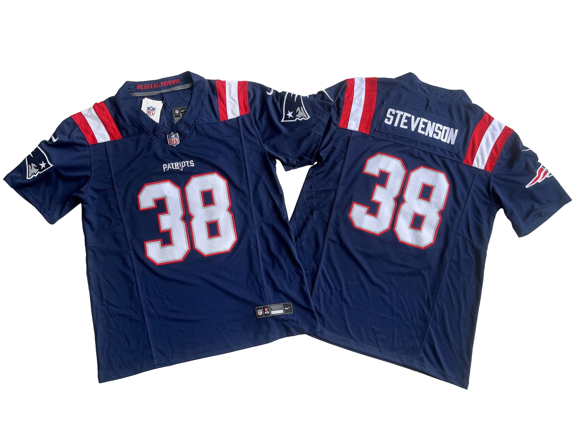 New England Patriots 38# Rhamondre Stevenson  Vapor F.U.S.E. Limited Jersey
