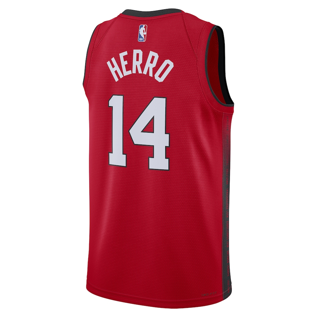 Unisex Miami Heat Tyler Herro  Red 2024/25 Swingman  Jersey - City Edition