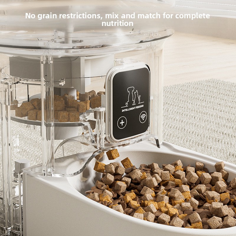 Smart Pet Automatic Feeder 4L Large Capacity Mobile Phone WiFi Interactive Cat Automatic Feeder Pet Supplies - PawPro UK