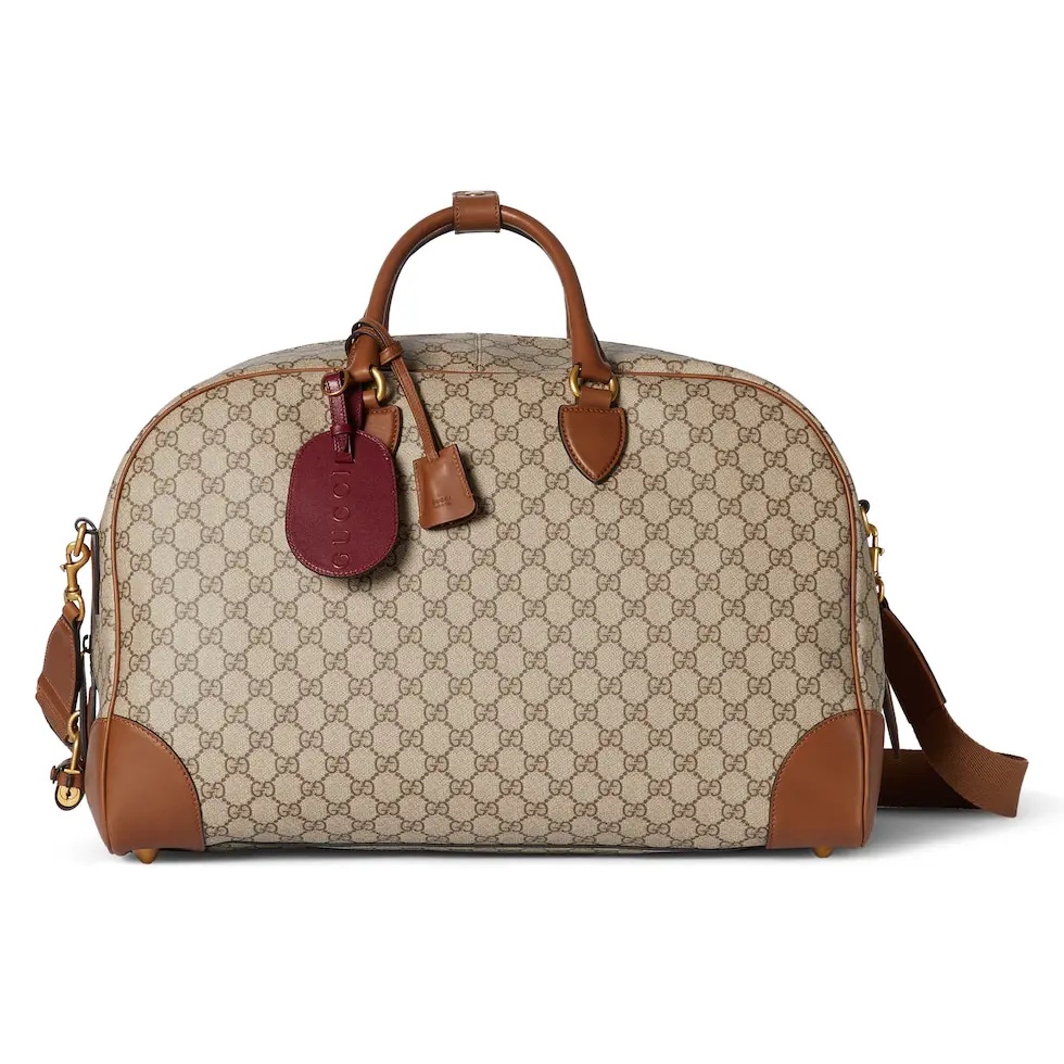 TOP GUCCI GG Emblem Handbag 47*31*25cm - Brown