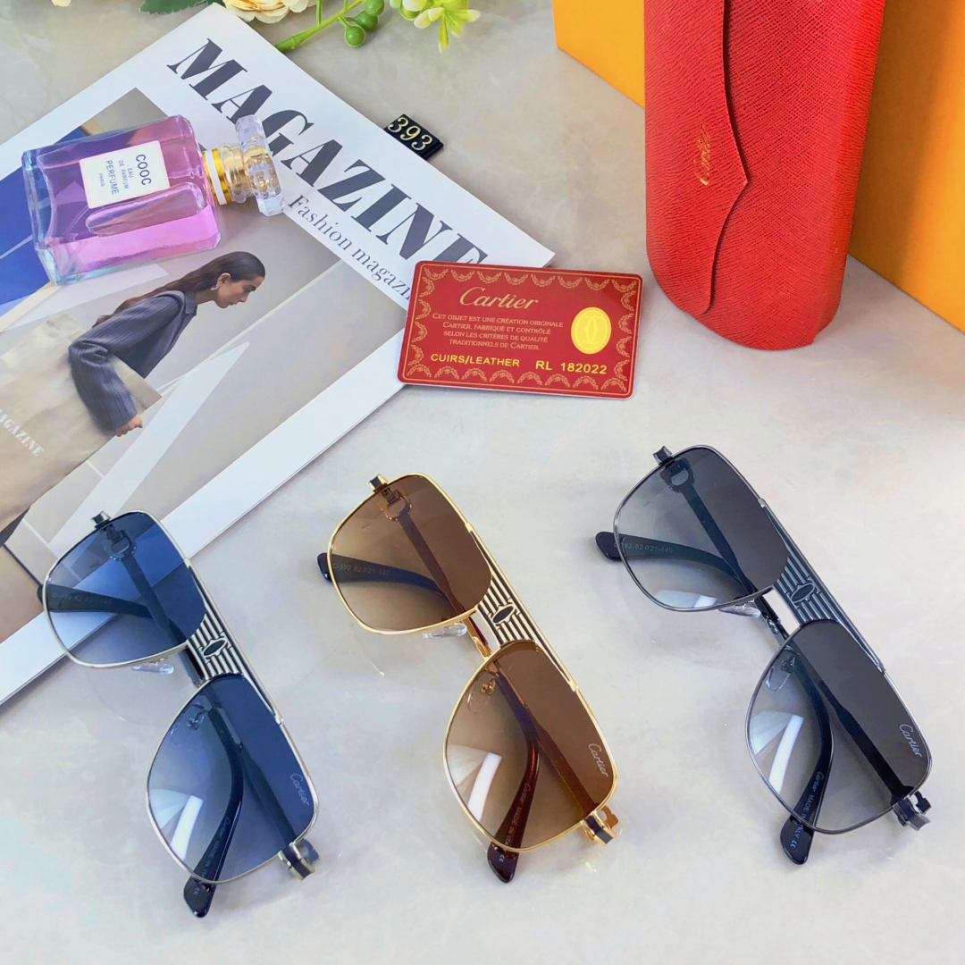 TOP Cartier Sunglasses - 3 Color