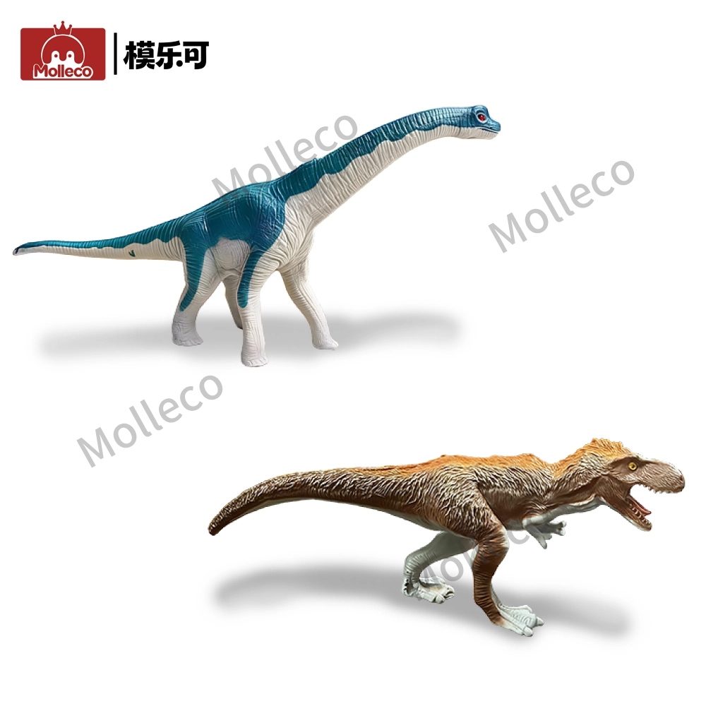 Molleco Dinosaur Figure Toys for Kids and Children Daxiatitan+Sinotyrannus CP0160
