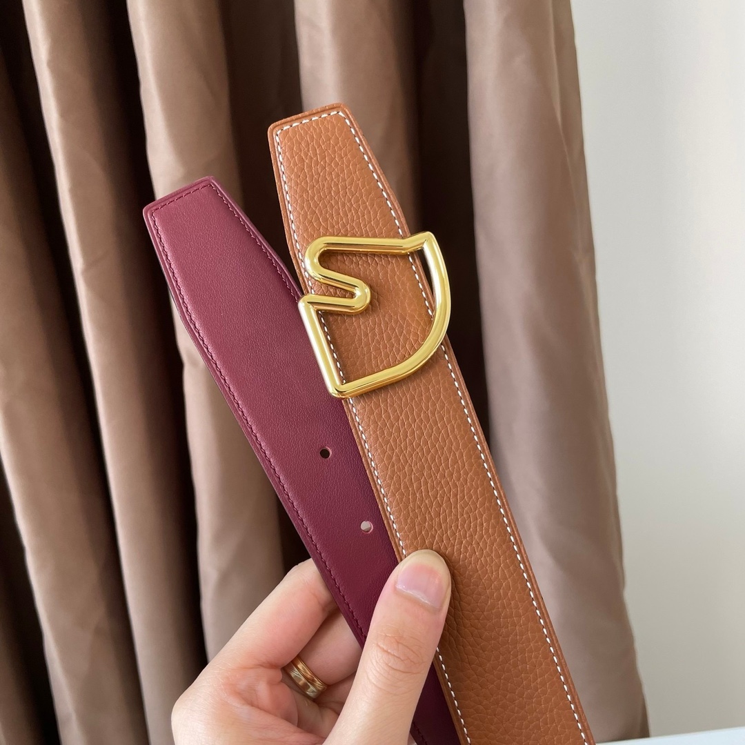 TOP HERMES Double Sided Waistband - 3.8CM