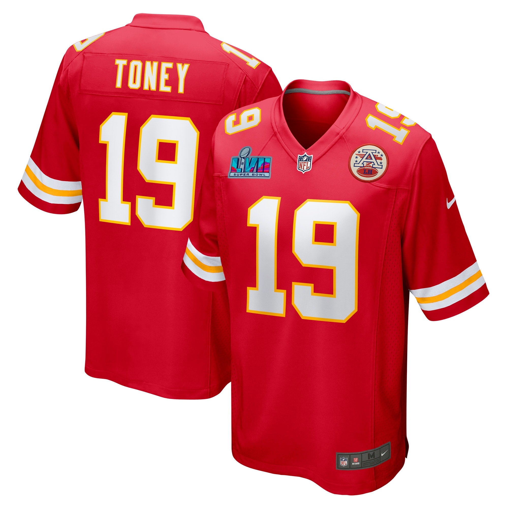 Kadarius Toney Kansas City Chiefs  Super Bowl LVII Patch Game Jersey - Red