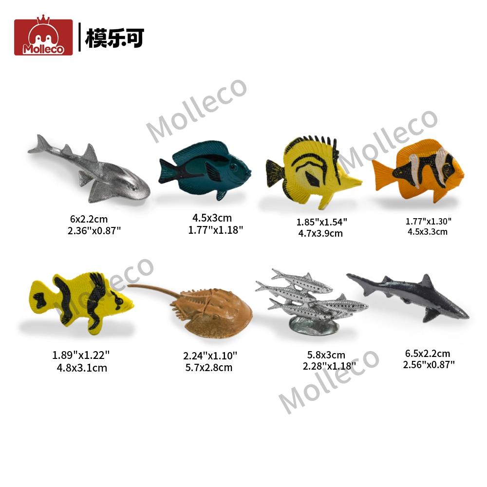 Molleco Marine Animal Figure Toys for Kids and Children Sardine CP048