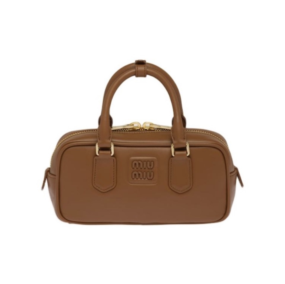 MIU MIU Arcadie Leather Handbag（10A Mirror Version）