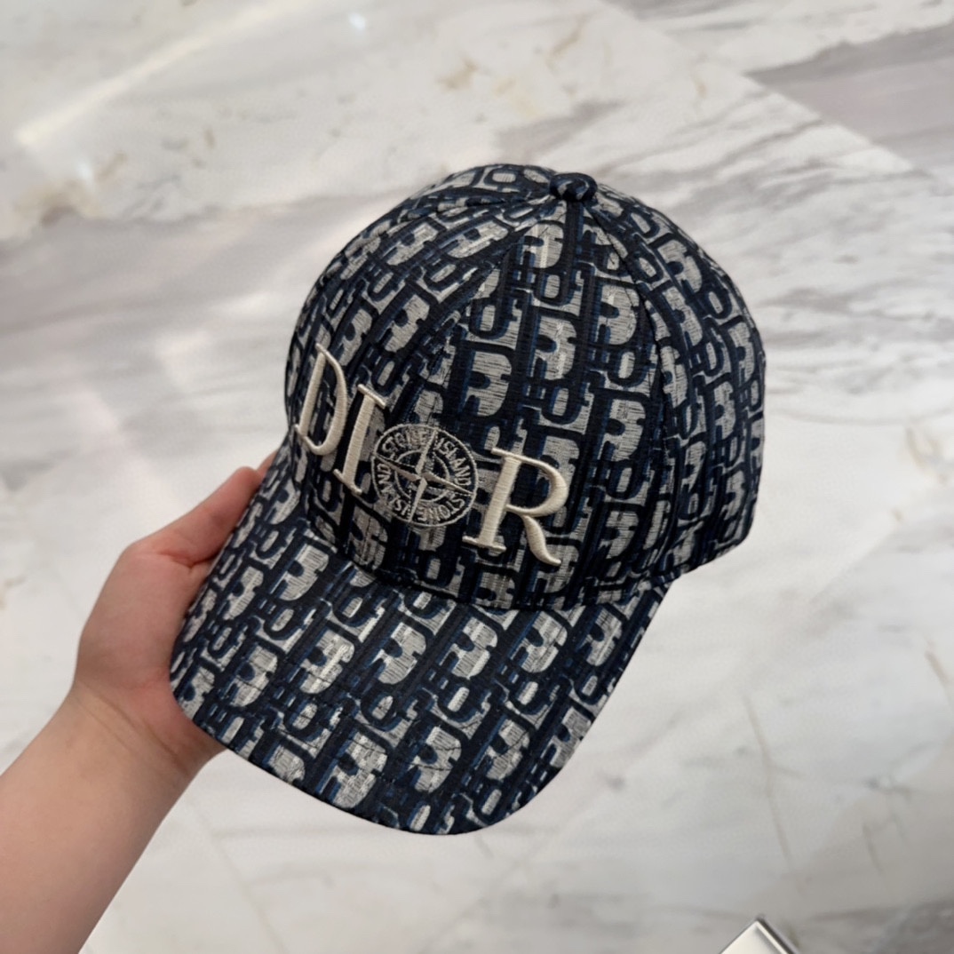 TOP Christian Dior Baseball Hat - Navy Blue