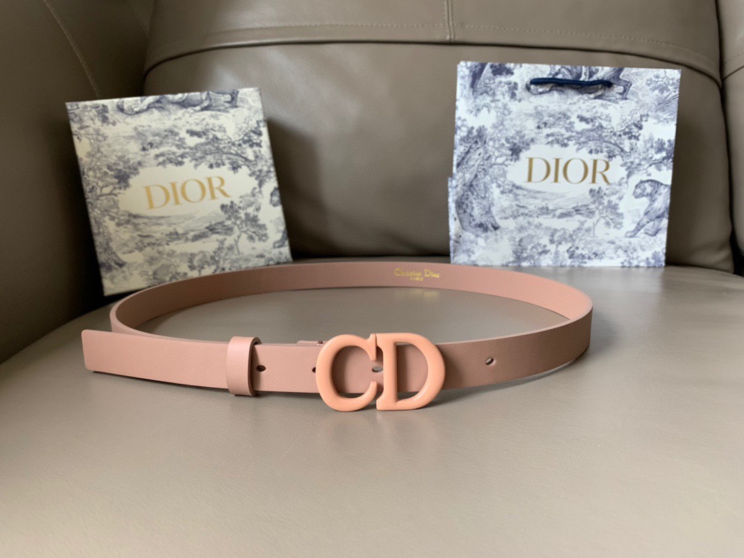 TOP Christian Dior Double Sided Cowhide Belt - 2 Colour