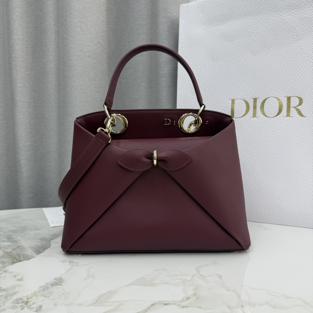 TOP Christian Dior  Bow Bag Cowhide 28*10*22cm - 8 Colors