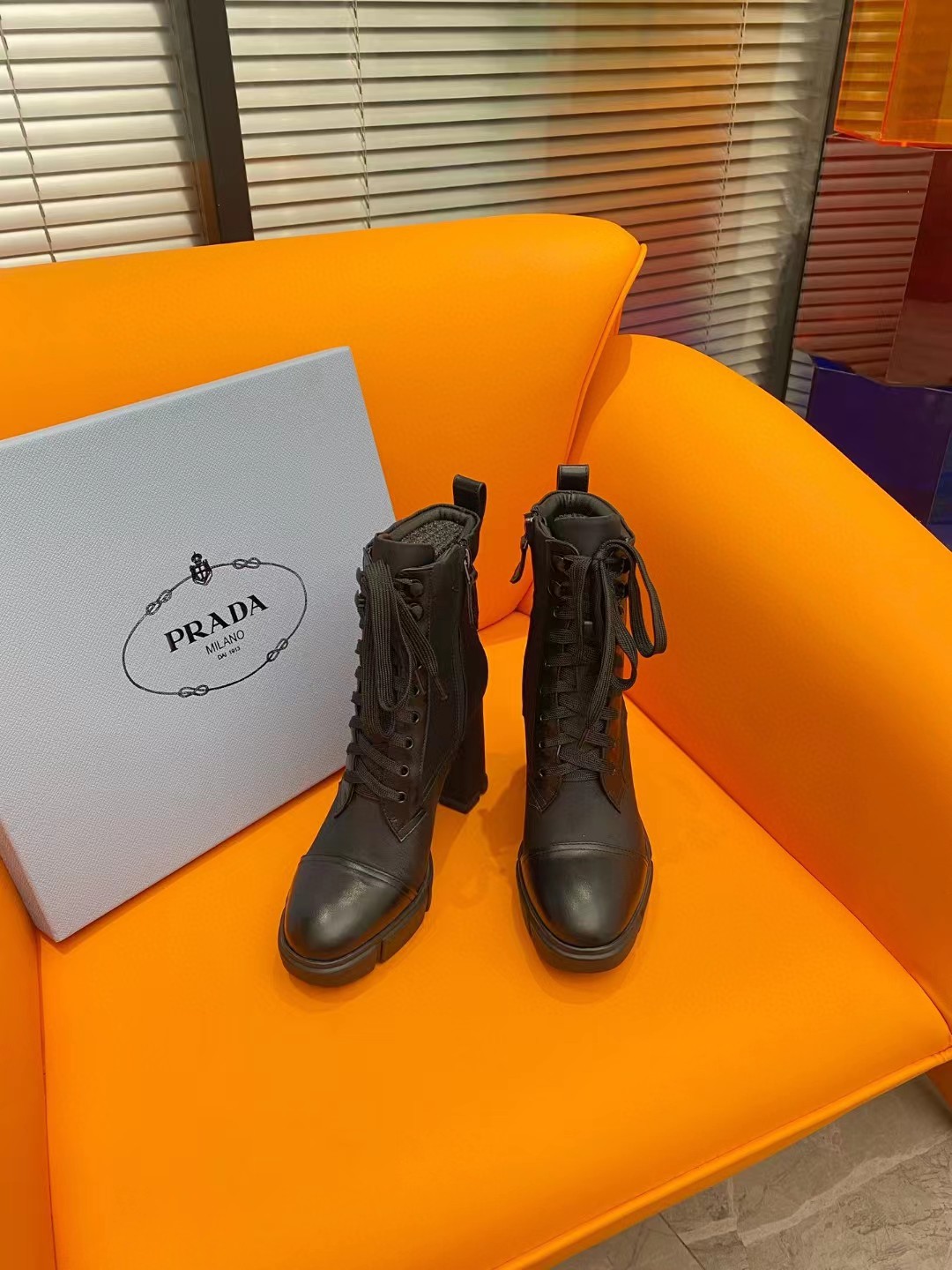 TOP PRADA Boots - Black