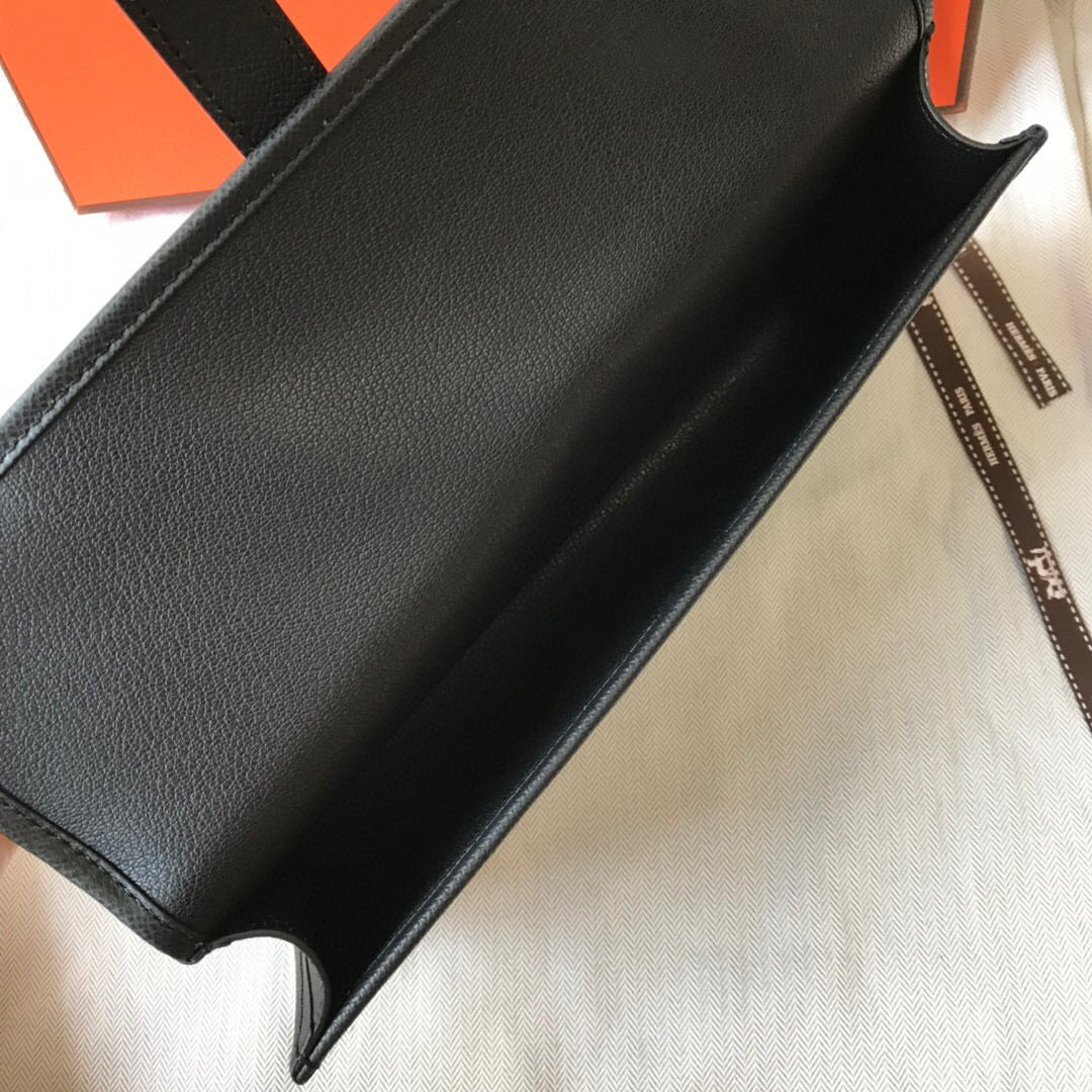 TOP HERMES Jige Elan 29 Clutch - BLACK