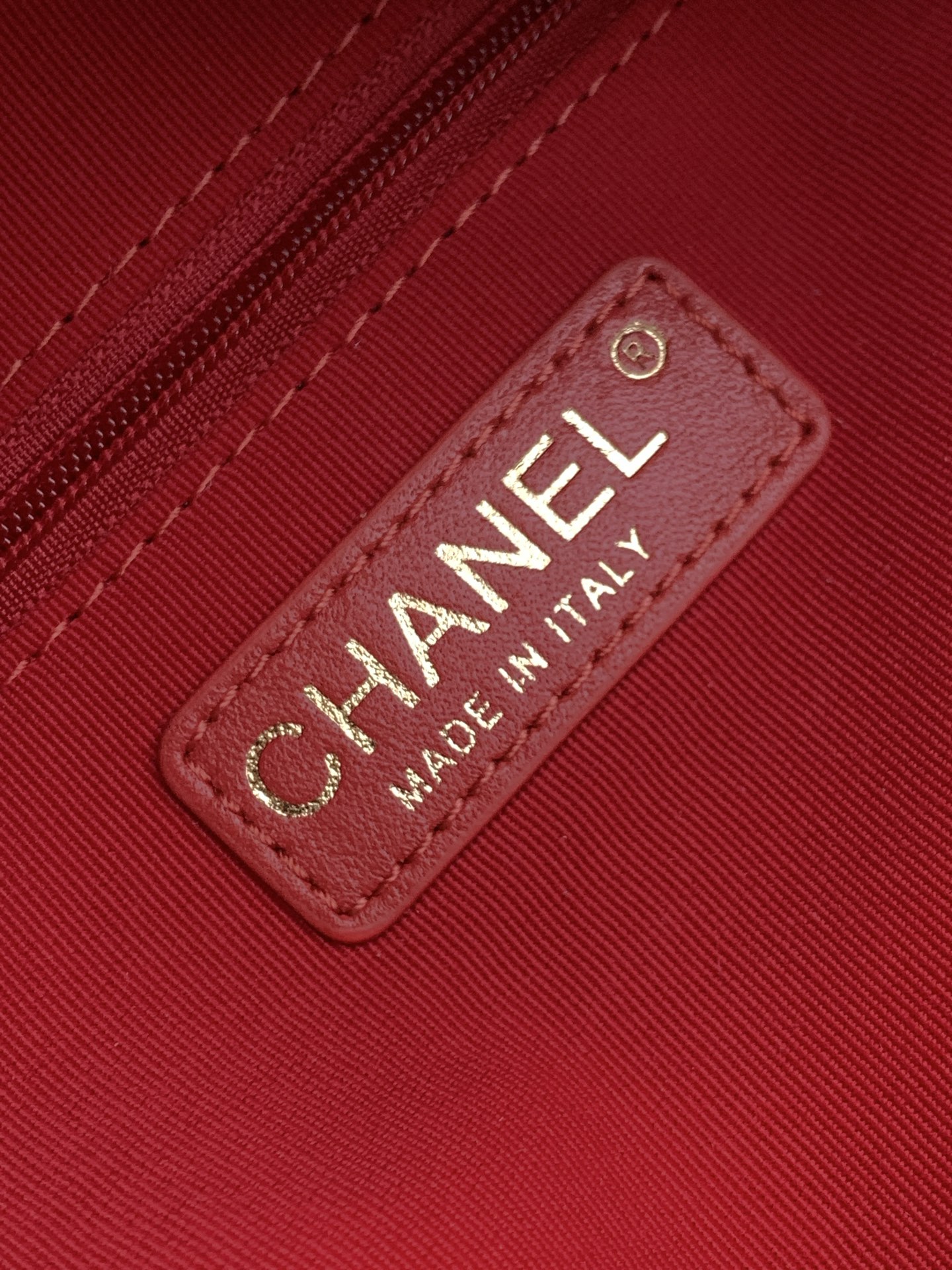 TOP CHANEL  Bowling Bag 15.5-24-11.5cm/18.5-27-13.5cm  - Red