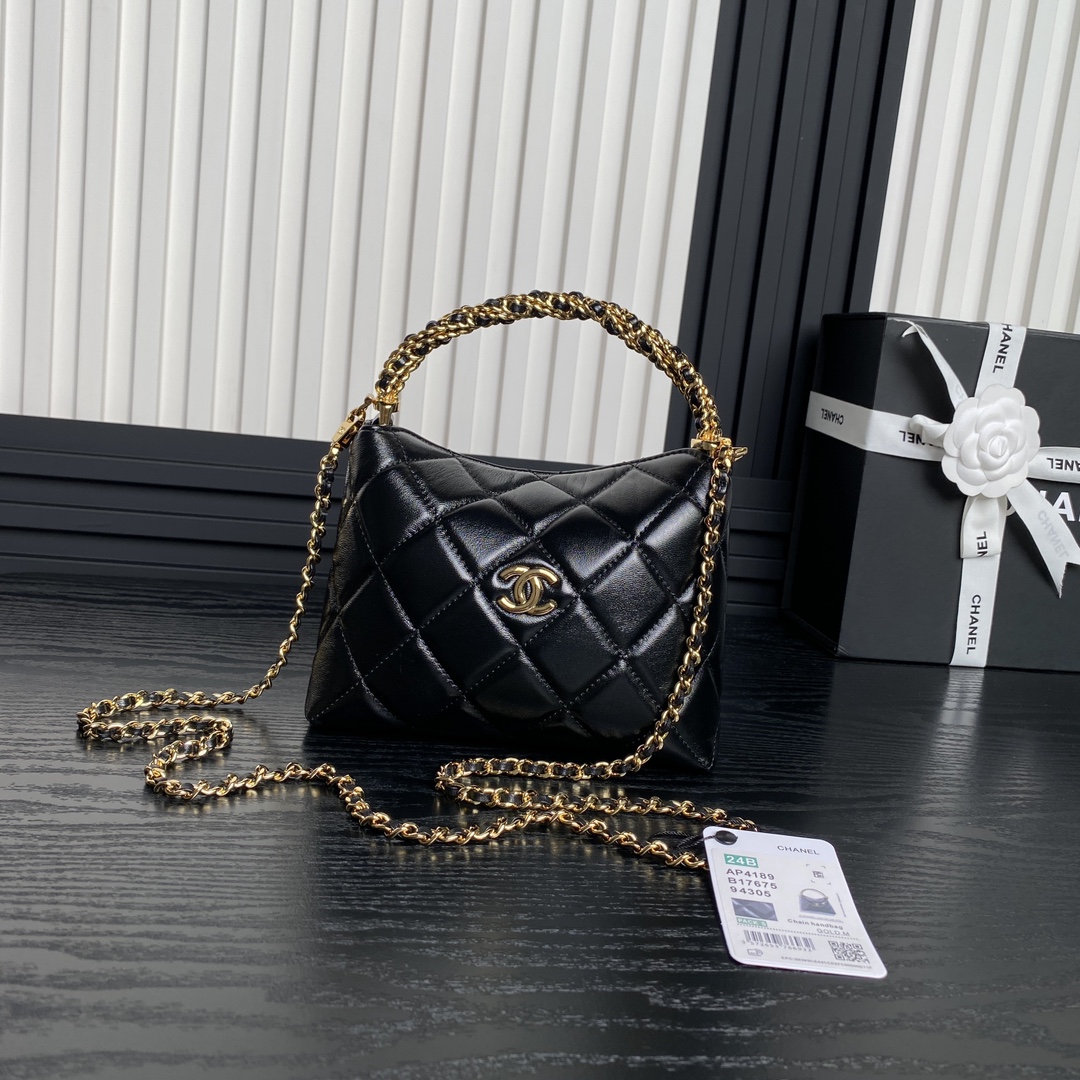 TOP CHANEL 24B Hobo Bag 18.5cm - 3 Colors