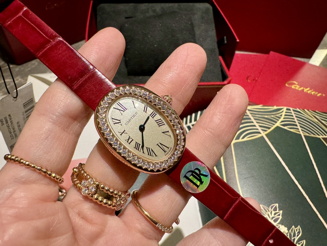 TOP Cartier Baignoire Watch - Red