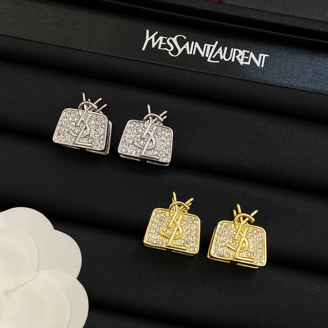 TOP Yves Saint Laurent YSL Pearl Earrings - 2 Colors
