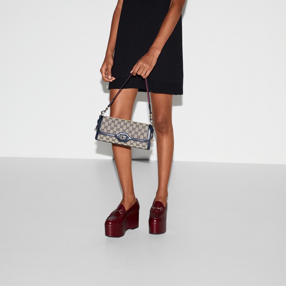TOP GUCCI G*G Luce Series Small Shoulder Bag - 12.5x 27.5x 6.5cm