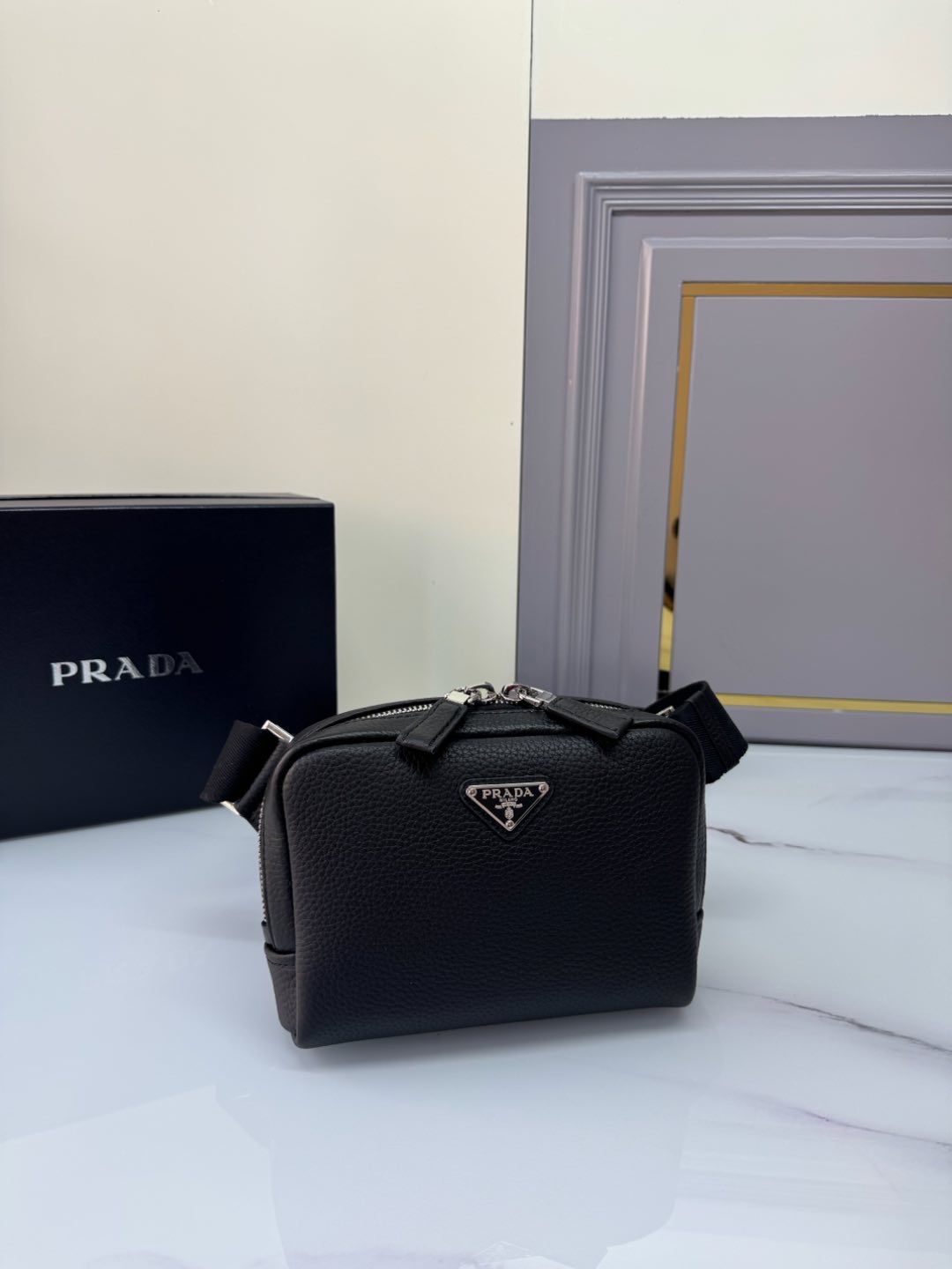 Top PRADA Chest Pack Bags 19.5*13.5*6cm - Black