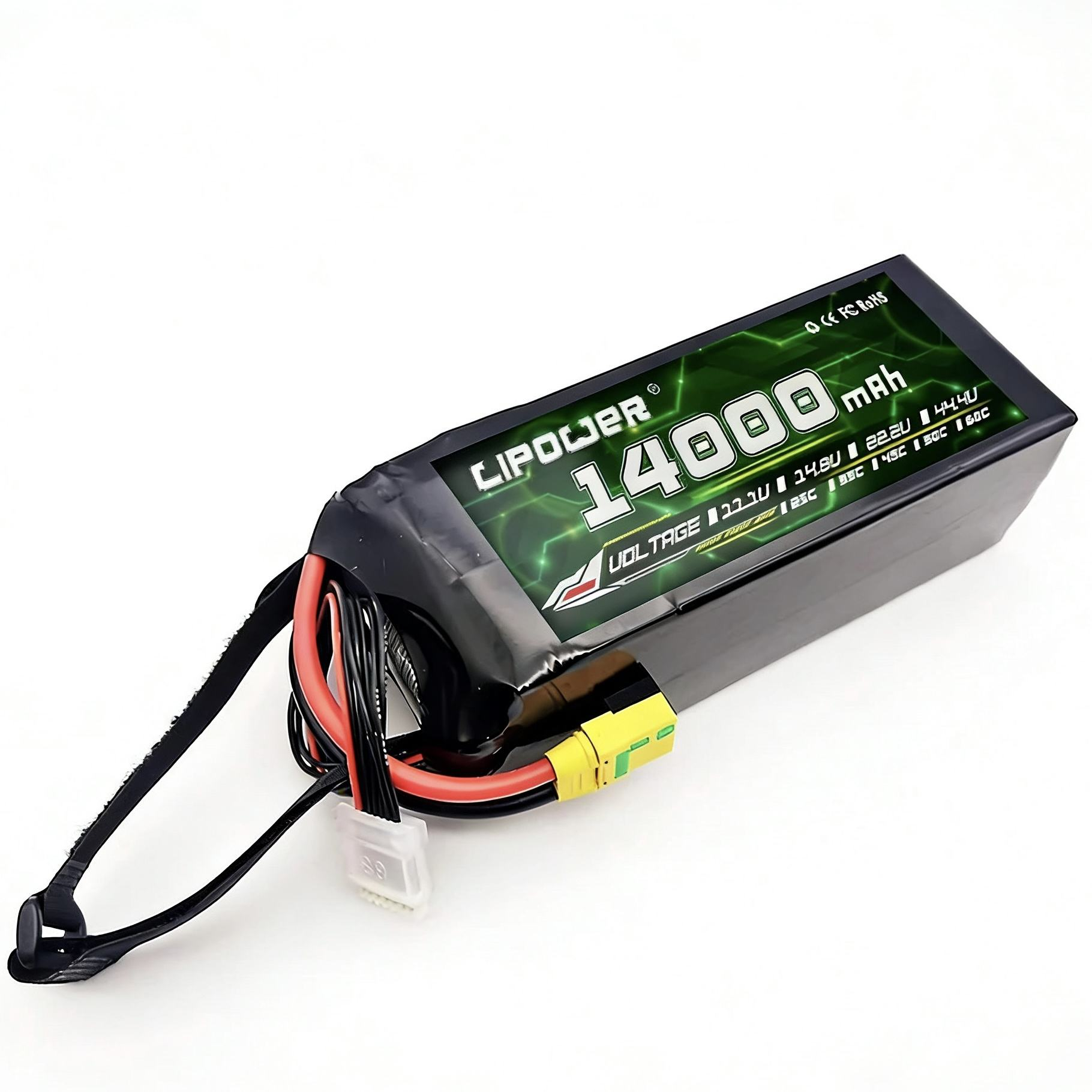 14000mAh 4S 6S lithium battery high rate long flight time rechargeable battery pack - lipowbattery