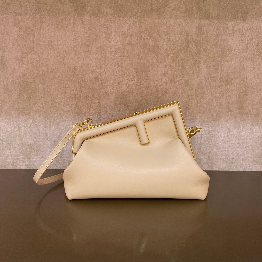 TOP FENDI FENDI Small First Bag - Cream