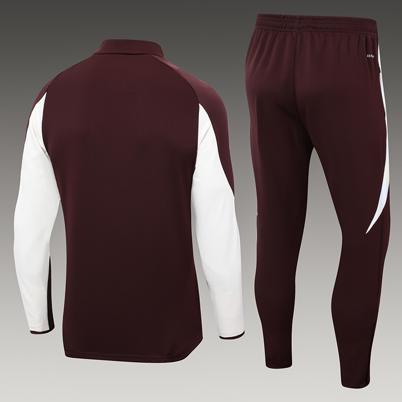 2024-25 Purple Bayern Football Half Pull Training Suit