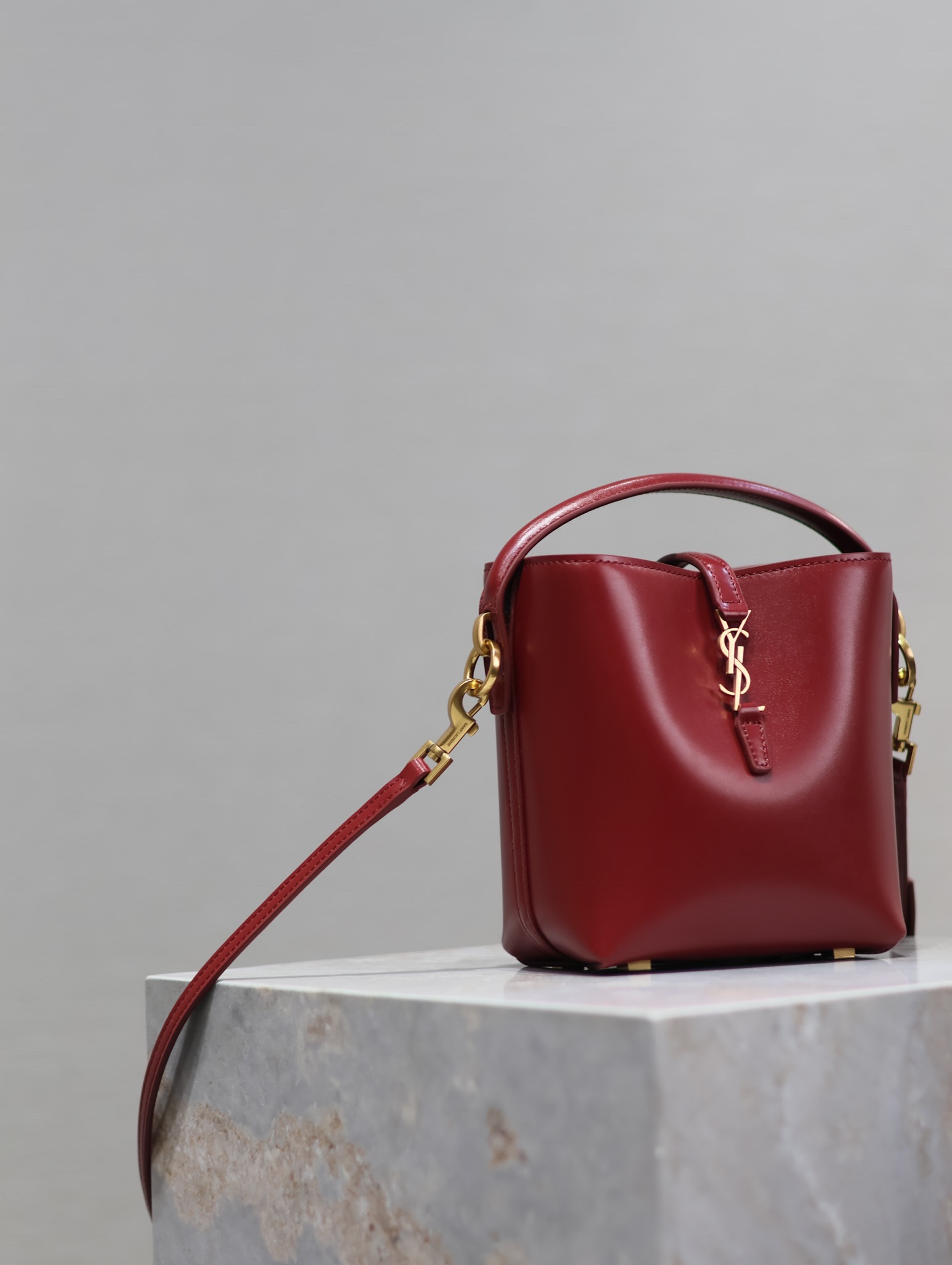 TOP Yves Saint Laurent YSL Smooth Calfskin Le 5A7  Bag 15x13x6cm - 4 Color&GHW