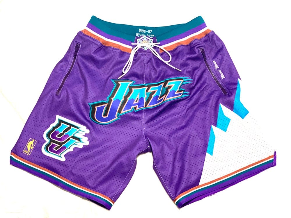 Utah Jazz Throwback Basketball Shorts