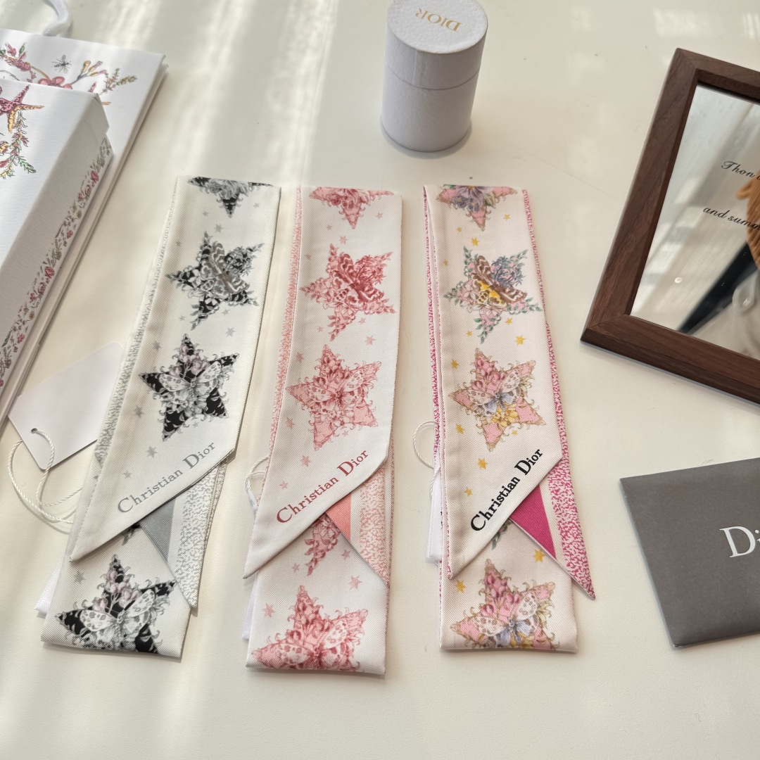 TOP Christian Dior Tie Scarf - 3 Color