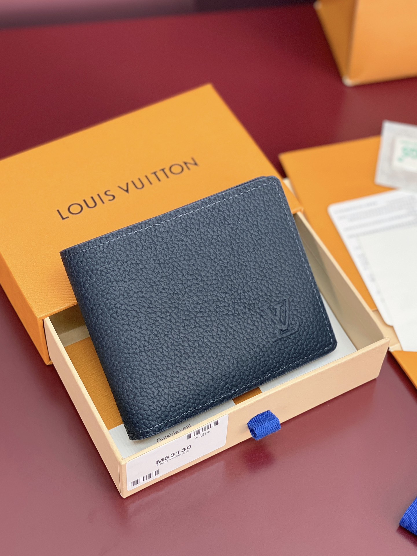 TOP Louis Vuitton LV Multiple Wallet Cowhide 11.5x9x1.5cm - 2 Color