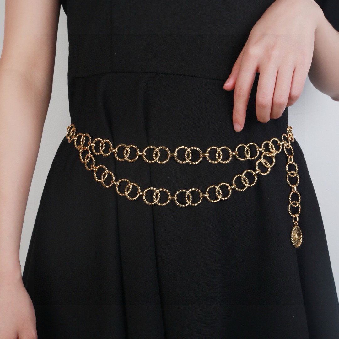 TOP CHANEL Waist Chain - Gold