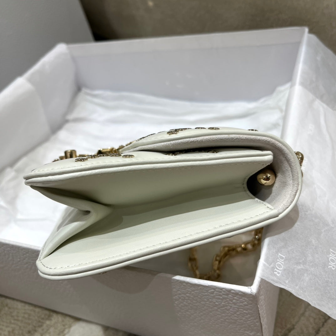 TOP Christian Dior Addict Lucky Star Cannage Bag - Ivory