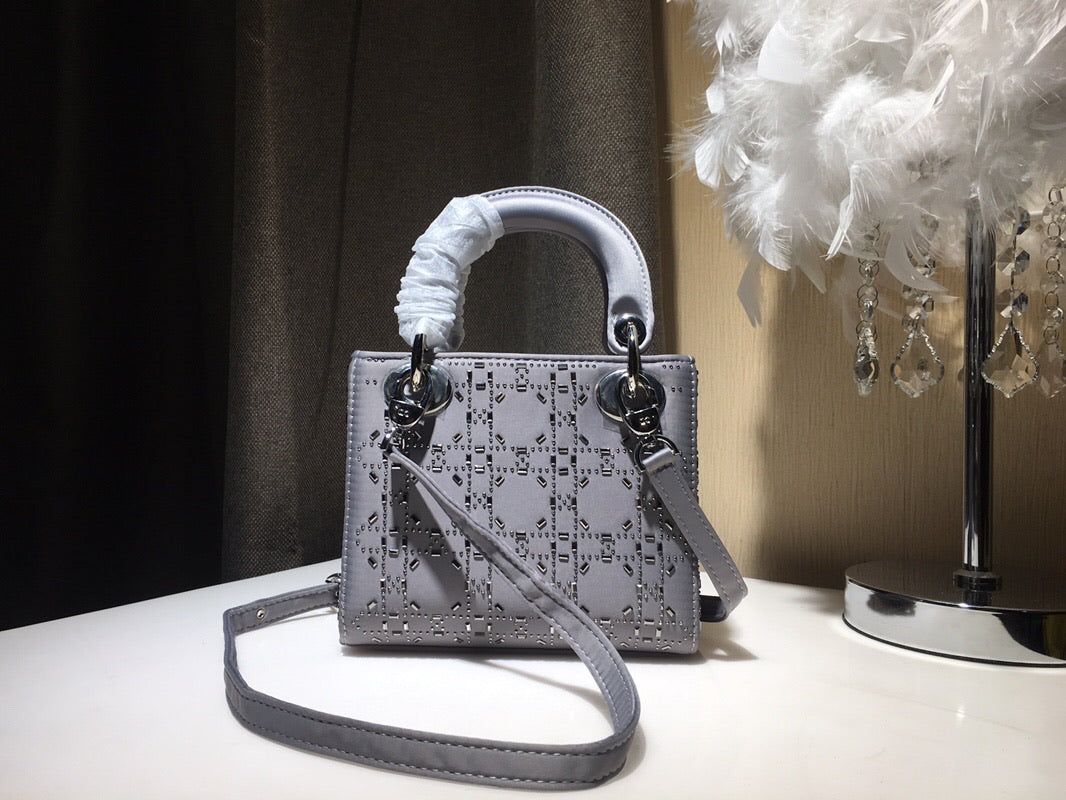 TOP Christian Dior Lady Christian Dior Satin Mini - Grey