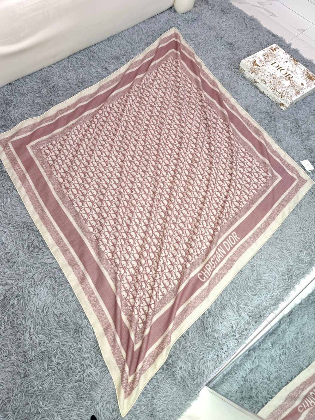 TOP Christian Dior Twin Square Scarf 140x140cm - 3 Colors